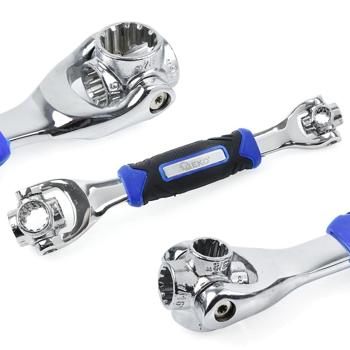 Многофункционален ключ 48в1 с въртяща се на 360° глава, CRV стомана, универсален