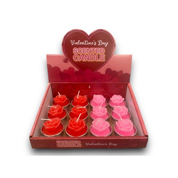 Свещ във формата на роза 3,5x3,5x3,5см