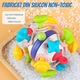 Jucarie Dentitie Bebelusi Giftry® – Minge Teether Montessori 2 in 1, Zornaitoare Fara BPA, Amelioreaza Disconfortul Gingival, Stimuleaza Dezvoltarea Motorie, 0-18 Luni