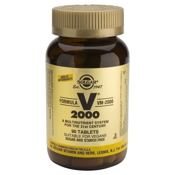 Supliment alimentar multivitaminic pentru energie si stimulare, 90 capsule