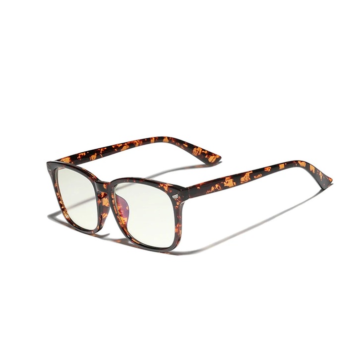 Ochelari protectie calculator, Kingseven, Unisex, Barbati, Femei, Moda, Modern, Protectie ochi de computer, leopard