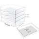 Suport dosare, Buyya®, Organizator documente, tavite pentru documente, Cutie organizare, Organizator birou, Suport documente, Tava de depozitare acrilica, 4 straturi, Economiseste spatiu pe masa, Pentru casa, Birou, 33*24*27.5 cm