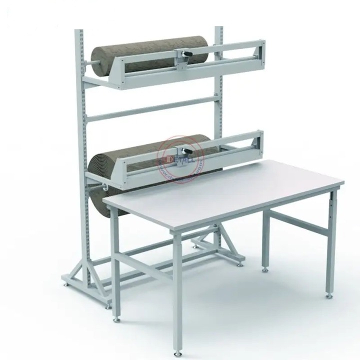 Masa de Ambalare pentru Birou cu Stativ pentru Hartie de Ambalaj