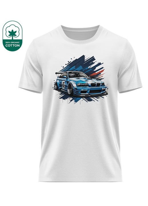 BMW 34.21 férfi rövid ujjú póló, többszínű