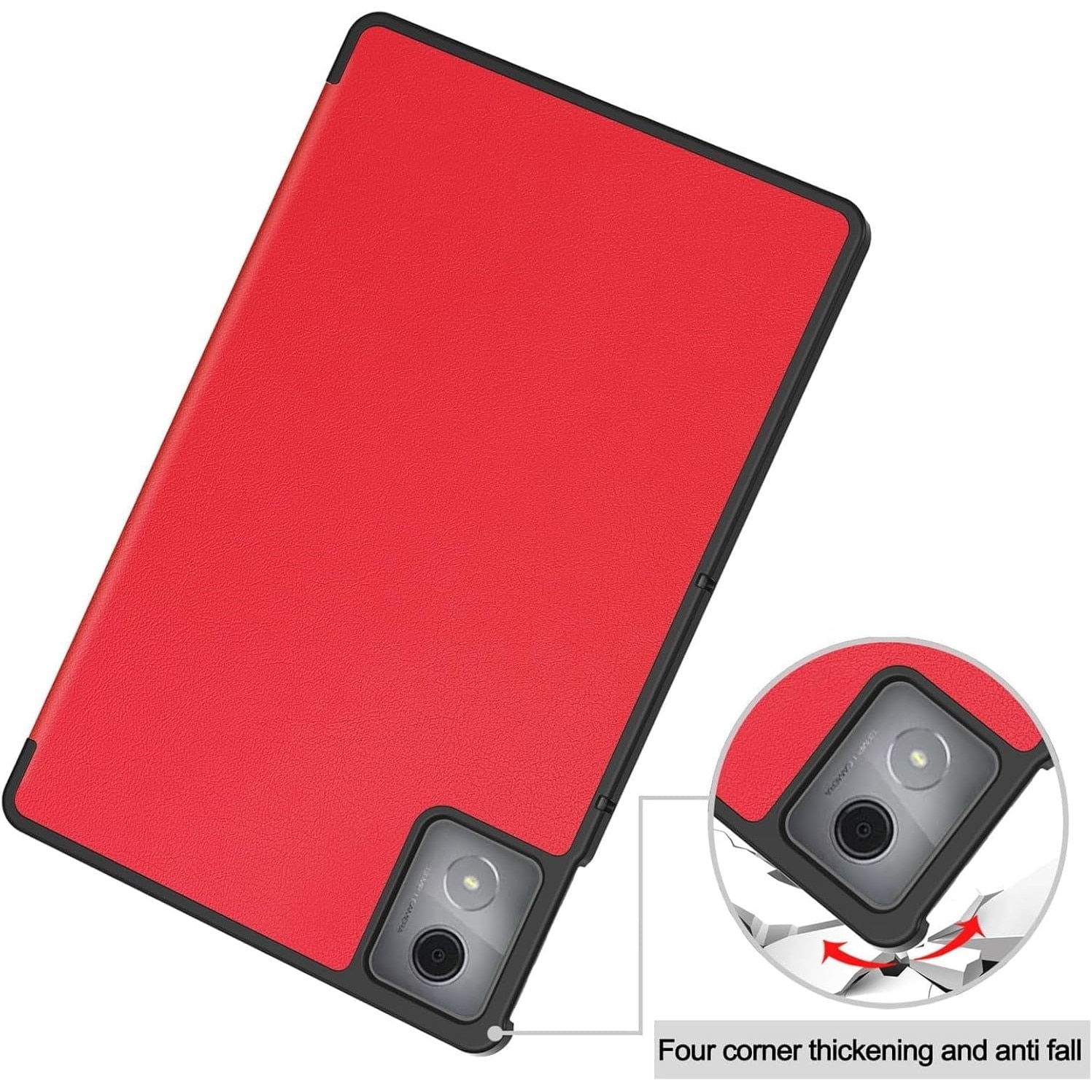 Husa tabletă Omelivon pentru Lenovo Tab K11 Plus 11.45 inch, auto sleep/wake, roșu