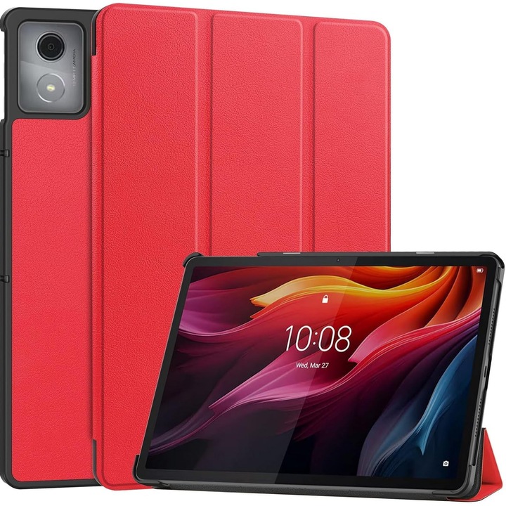 Husa tabletă Omelivon pentru Lenovo Tab K11 Plus 11.45 inch, auto sleep/wake, roșu