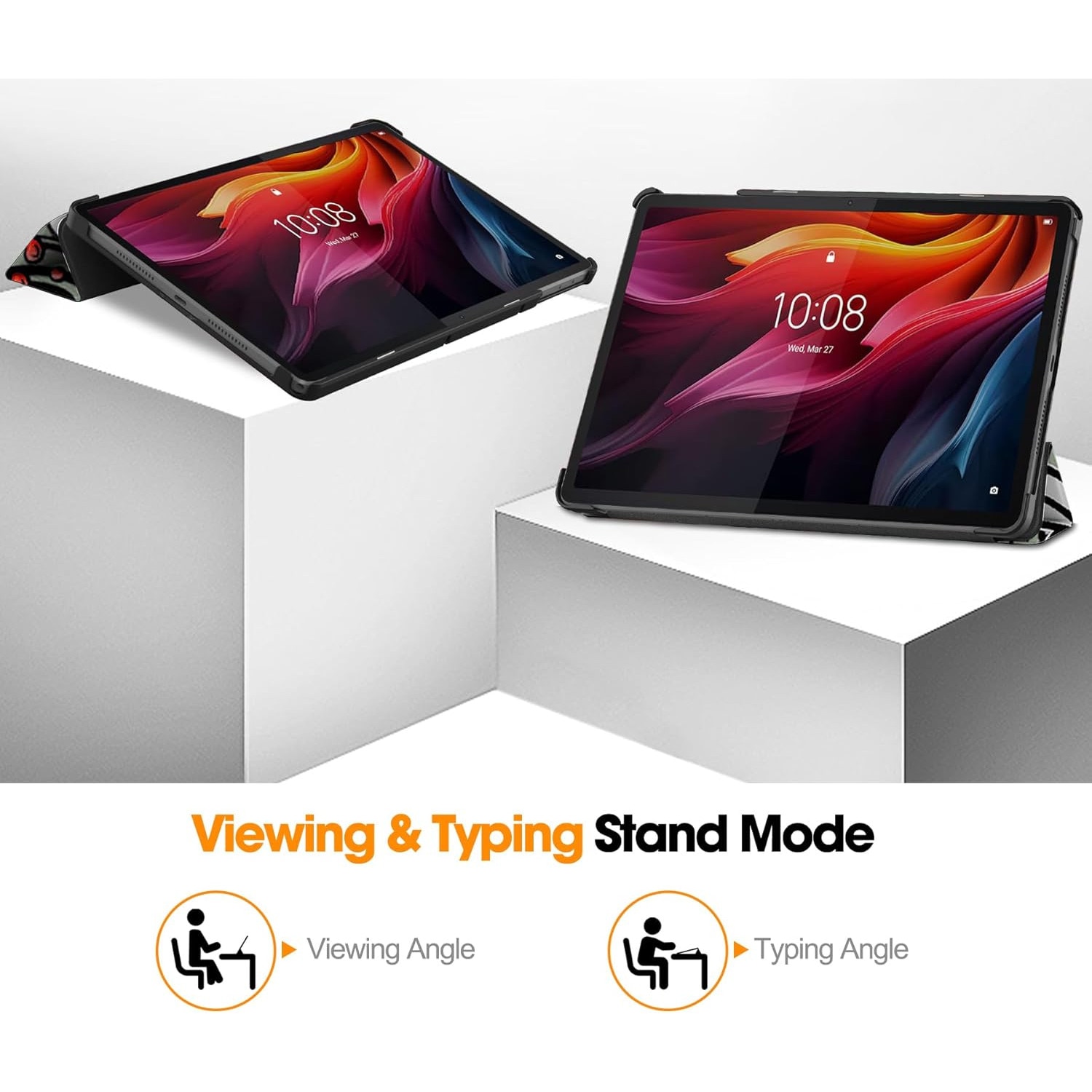 Husa tableta pentru, Lenovo Tab K11 Plus 11.45 inch 2024, TB-352FU/TB-352XU, auto functie sleep/wake tip stand, Graffiti