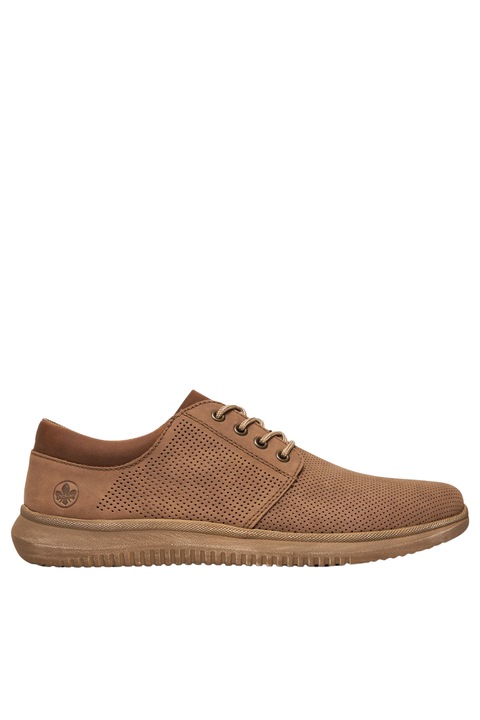 Pantofi vara casual, barbati, RIEKER, 10405-25, bej, piele ecologica 41