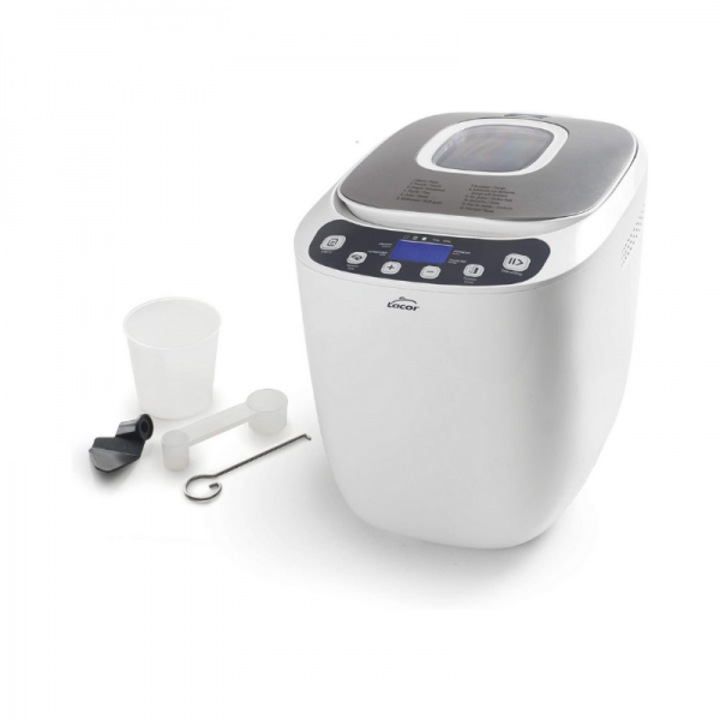 Електрическа машина за хляб с 12 програми за печене, Lacor White, 550 W