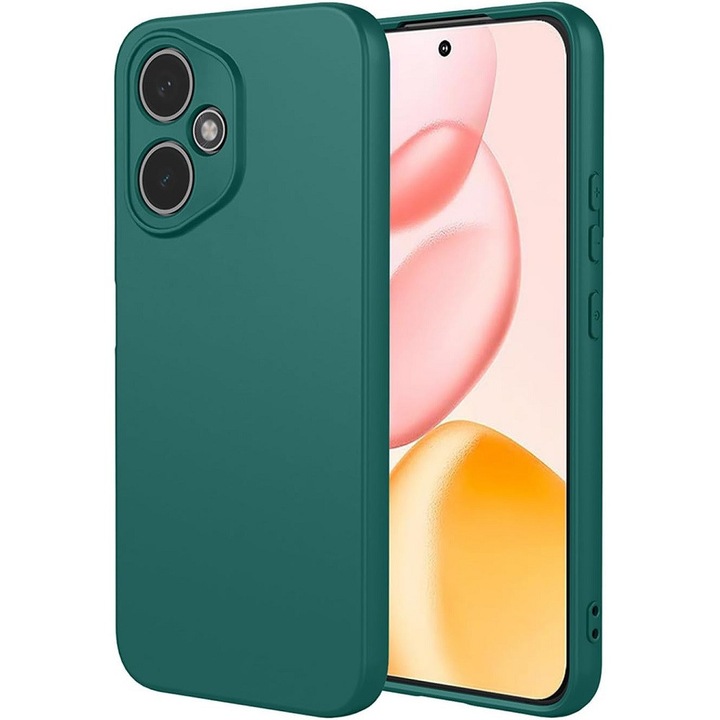 Honor 400 5G kompatibilis szilikon hátlaptok, zöld, Matt case