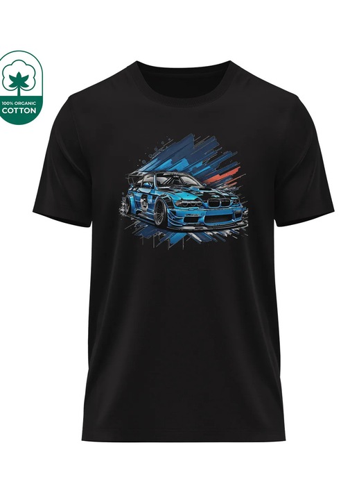 BMW 34.22 férfi rövid ujjú póló, többszínű