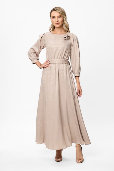 BAROCCA, Rochie cu maneci lungi Chiara, Bej deschis