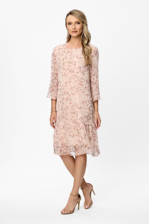 BAROCCA, Rochie midi Ivone, Roz somon, 42