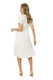 BAROCCA, Rochie midi cu decolteu in V Nancy, Alb, 44