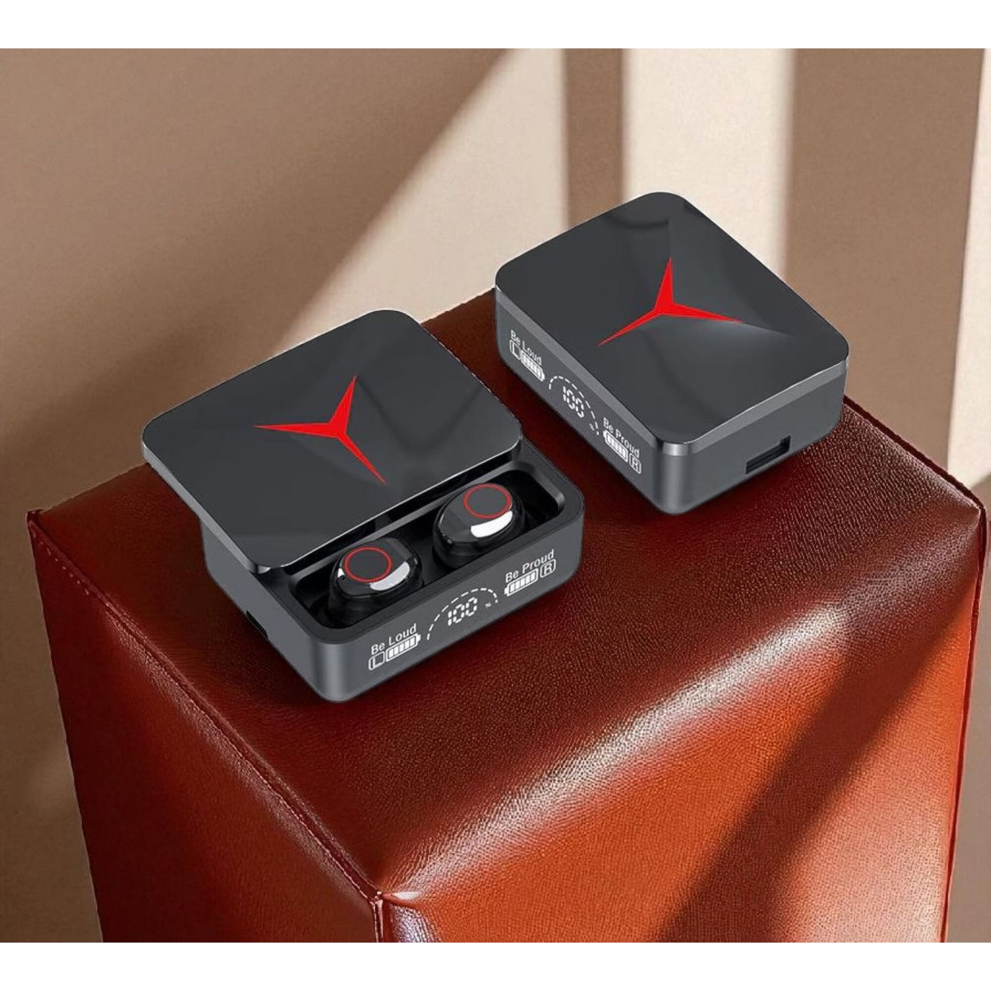 Casti Pro Casti Wireless M90 PRO TWS VisionXXI, Bluetooth 5.3, Display LED ...