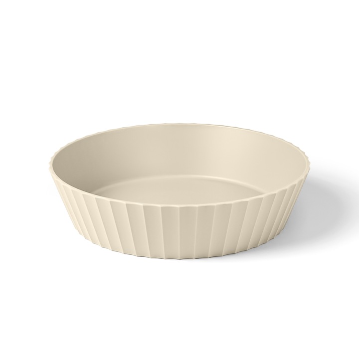 Hera tál L, 25 cm-es átmérő, krémszínű