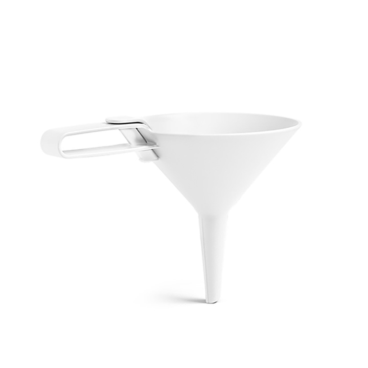 Dolina tölcsér, légmentesen záródó tartozékkal, fehér