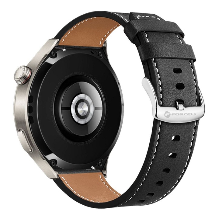 Xiaomi Redmi Watch 5 Active / Watch 5 Lite okosóra szíj - fekete eco bőr szíj (22 mm) ﻿