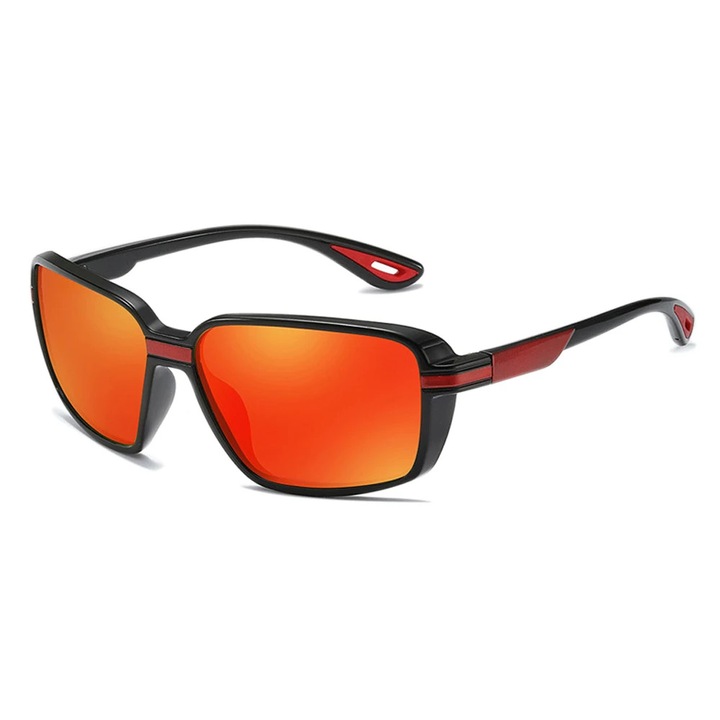 Ochelari de soare barbati, Kingseven, Polarizat, UV400, Conducere, Casual, Sport, Moda, rosu