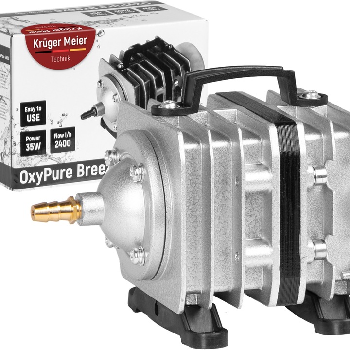 Aerator pentru iazuri, Kruger Meier OxyPure Breeze 4800, pompa, 4800l/h, 35W