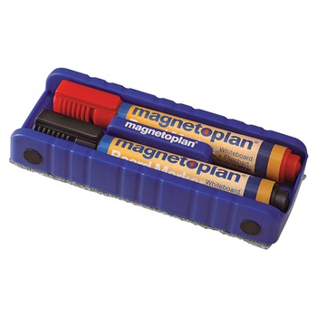 Burete magnetic Magnetoplan pentru whiteboard + 2 markere Burete magnetic Magnetoplan pentru whiteboard + 2 markere