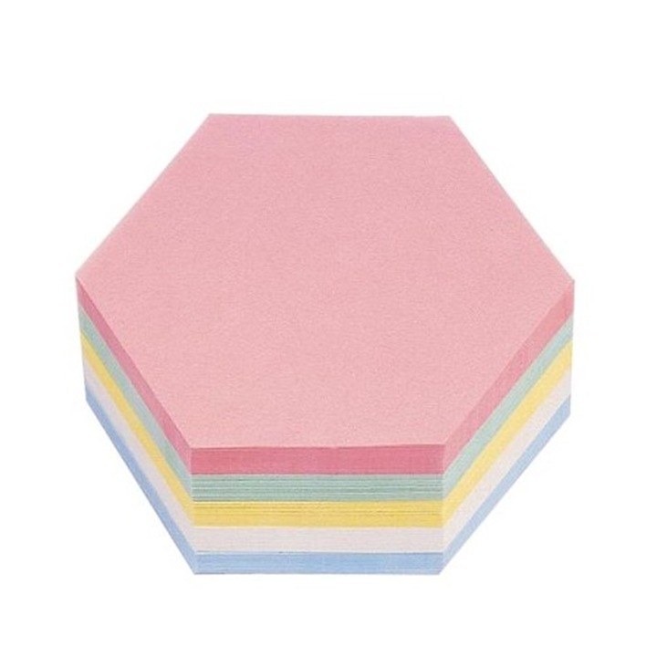 Magnetoplan kommunikációs kártyák rombusz 200x95 mm, 500 db/készlet, 6 válogatott szín