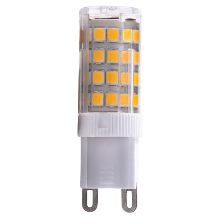 Керамична LED лампа G9 с крушка с високо напрежение, 220V/110V, лампа от царевичен бор, огледало, фар, полилей, външна стенна лампа