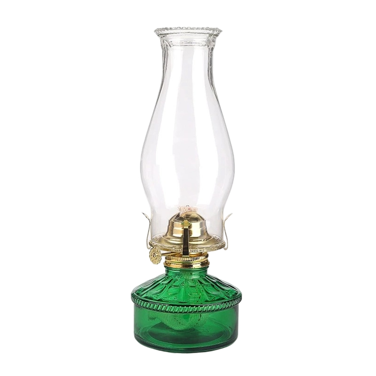 Lampa sticla kerosen vintage, transparenta, 15x30cm - eMAG.ro