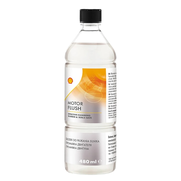 Aditiv ulei Shell Clatire motor 480ml, curatare pentru motoare pe benzina si diesel