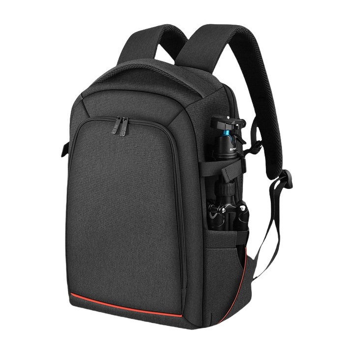 Rucsac foto, UWOT, impermeabil, compartimentare eficientă, negru, 31x15x45cm