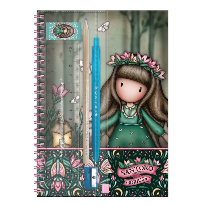 Комплект с ученически пособия Santoro Gorjuss In The Forest - Woodland Wildflower