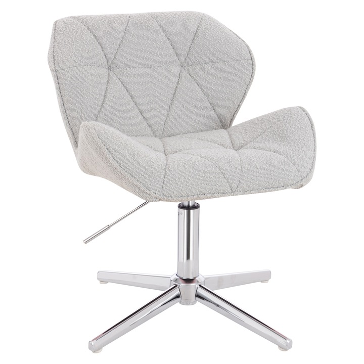 Scaun de birou, Votana, HR111CROSS, Boucle, Baza Cromata, Gri
