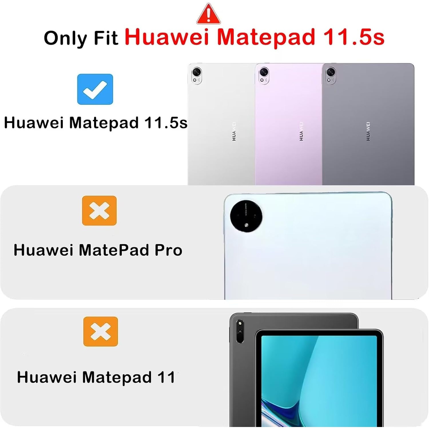Husa tableta pentru, Huawei Matepad 11.5S 2024, auto functie sleep/wake tip stand, Albastru inchis