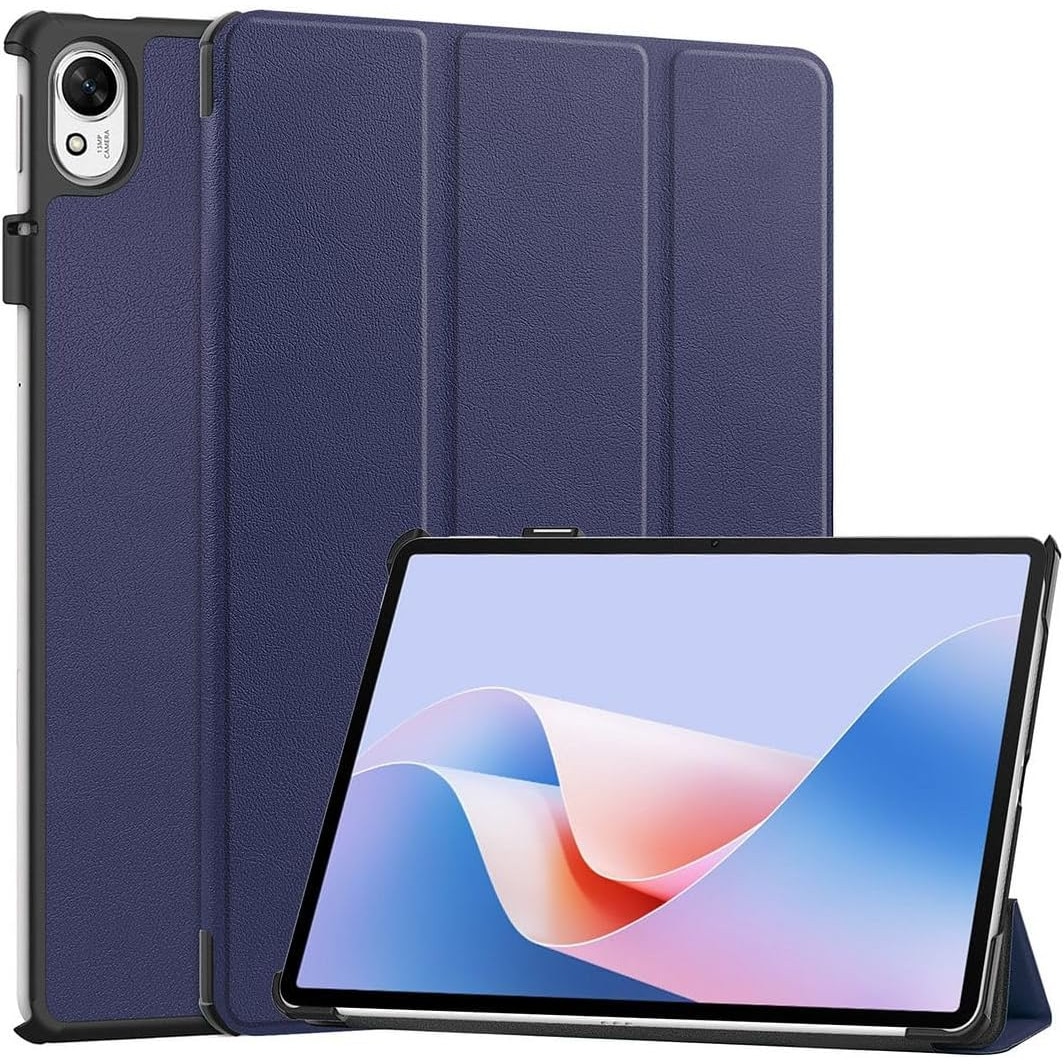 Husa tableta pentru, Huawei Matepad 11.5S 2024, auto functie sleep/wake tip stand, Albastru inchis