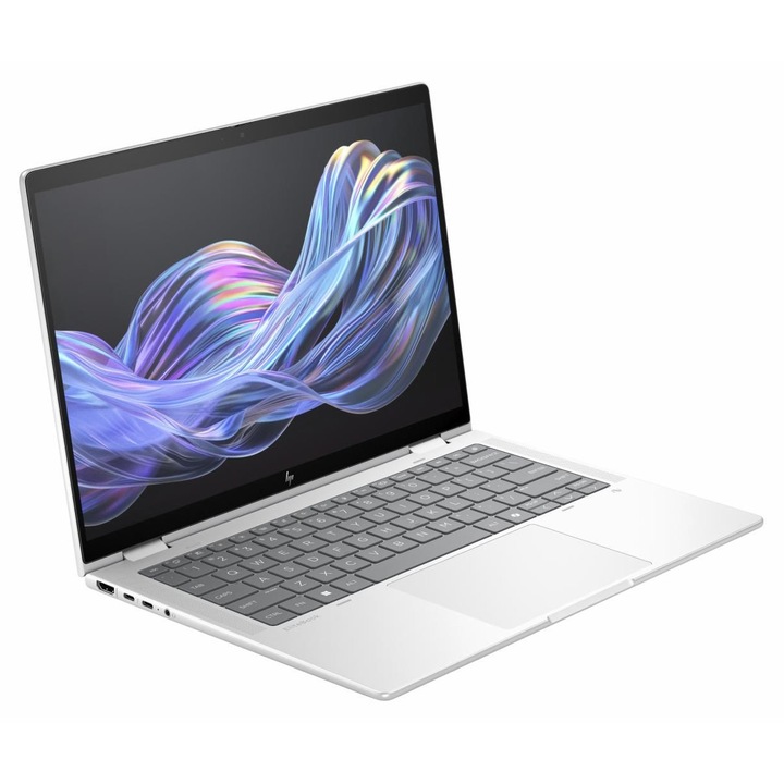 Laptop HP EliteBook x360 Flip G1i cu procesor Intel Core Ultra 7 258V 8-core (up to 4.8GHz, 12MB, 47 TOPS), 14.0 inch WUXGA TOUCH, Intel Arc Graphics, 32GB LPDDR5X, SSD, 1TB PCIe NVMe, Windows 11 Pro 64bit NextGen Premium, Glacier Silver