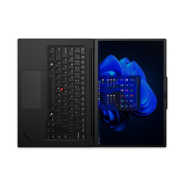Lenovo ThinkPad P14s Gen 5 laptop, 14.5 hüvelykes 2560 x 1600, Intel Core Ultra 7 165H 16 C / 22 T, 1.4 GHz - 5 GHz, 24 MB gyorsítótár, 55 W, 64 GB DDR5, 1 TB SSD, Nvidia RTX 500 Ada, Operációs rendszer nélkül, Fekete