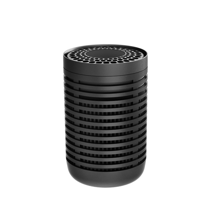 Purificator de aer cu ioni negativi pentru masina, cu lumini ambientale, Aparat Profesional de odorizare/ Difuzor parfumare, Se pot adauga uleiuri esentiale sau parfumuri, plug and play, 69.4*69.4*108mm, auto, casa, birou, port de conectare usb