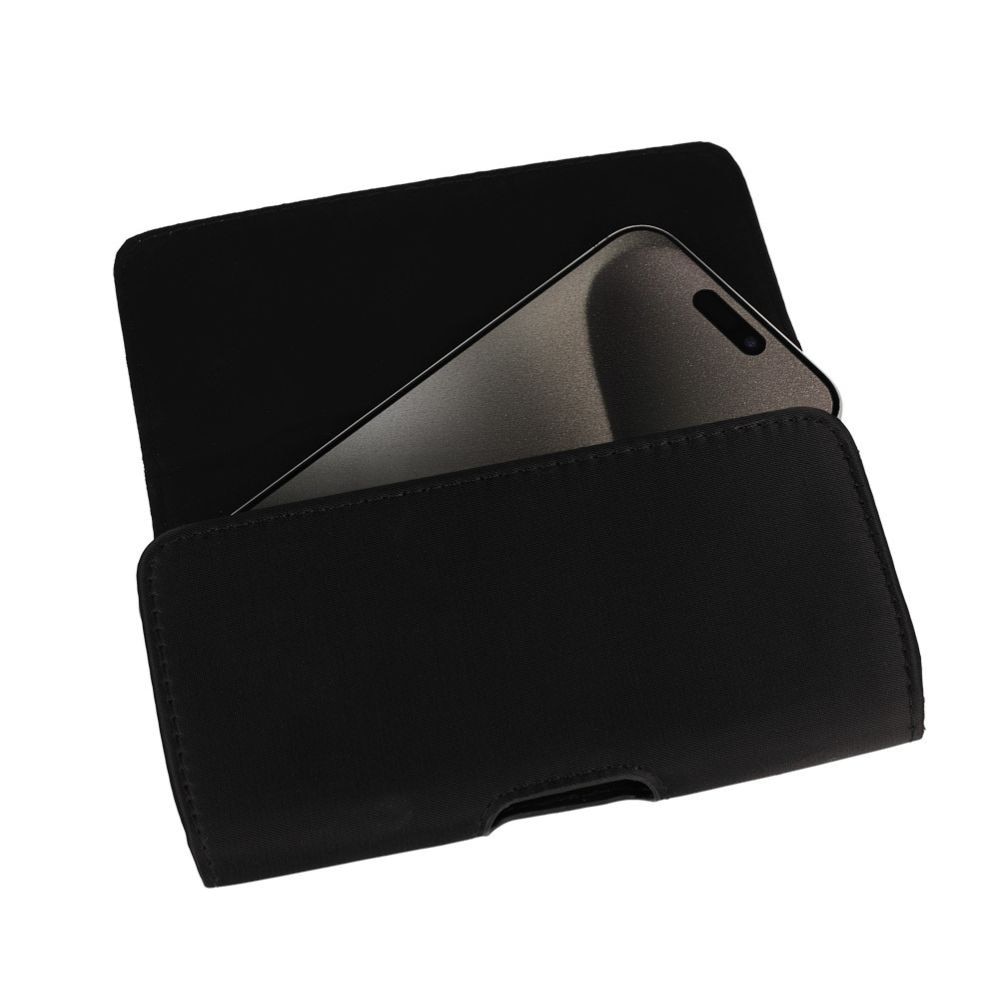 Toc pentru telefon, HIT XXL, Prindere Curea, Compatibil cu Samsung Galaxy S25/ S25 Plus/ S25 Ultra/ S25 Edge, Material sintetic, interior microfibra, protectie sporita, Negru