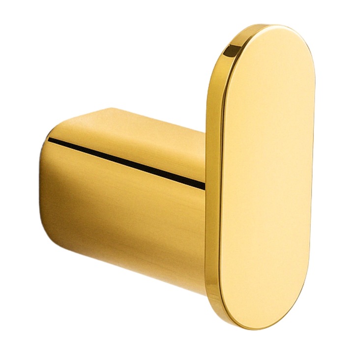 Carlig De Baie, Balneo, Qarx, 6 x 4.5 x 2.5, Otel Inoxidabil Aisi 304, Fabricat Din Materiale De Inalta Calitate, Rezistenta La Coroziune, Produs Creat Pentru Utilizare Zilnica Confortabila, Auriu