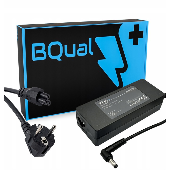 Incarcator laptop BQual 19V 4.74A 90W, set cu cablu de alimentare, tip mufa 5.5x2.5mm