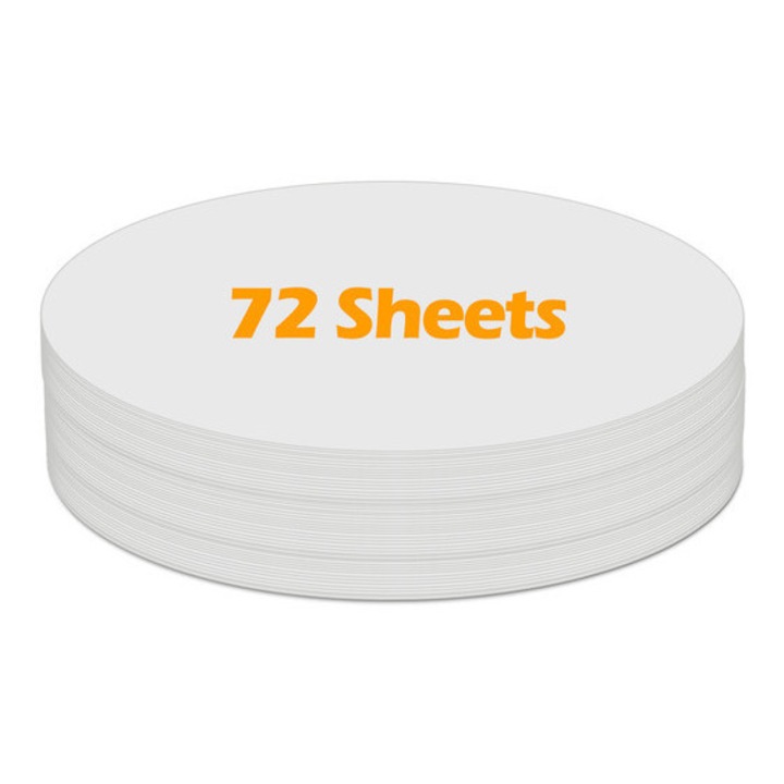 Hartie cartonata Ezyaid cercuri 6 inch alb 250gsm 72 foi