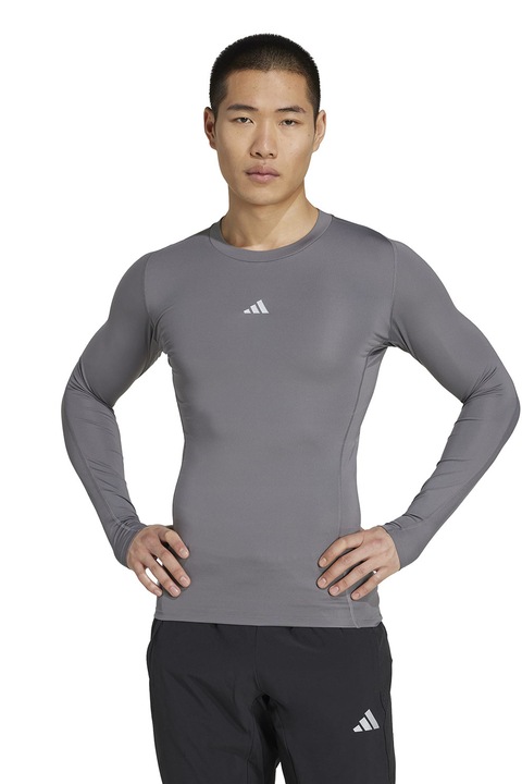 adidas Performance, Bluza slim fit pentru fotbal, Gri inchis