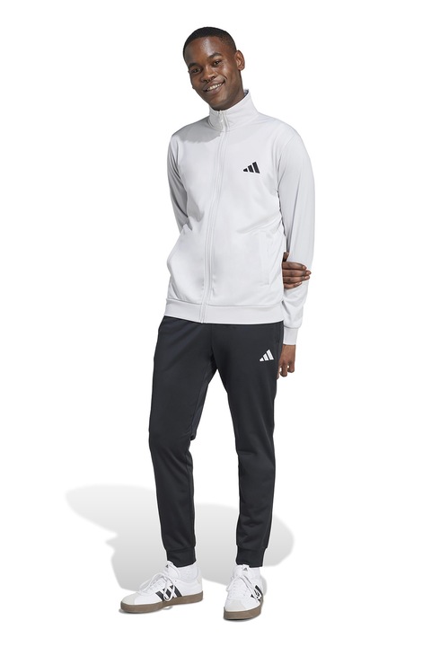 adidas Sportswear, Спортен екип със средна яка, Бял/Черен