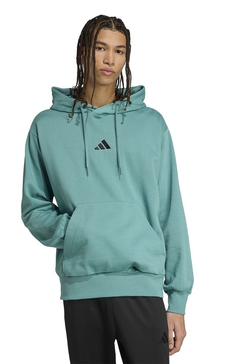 adidas Sportswear, Стандартно худи Feelcozy с джоб кенгуру, Персийско зелено