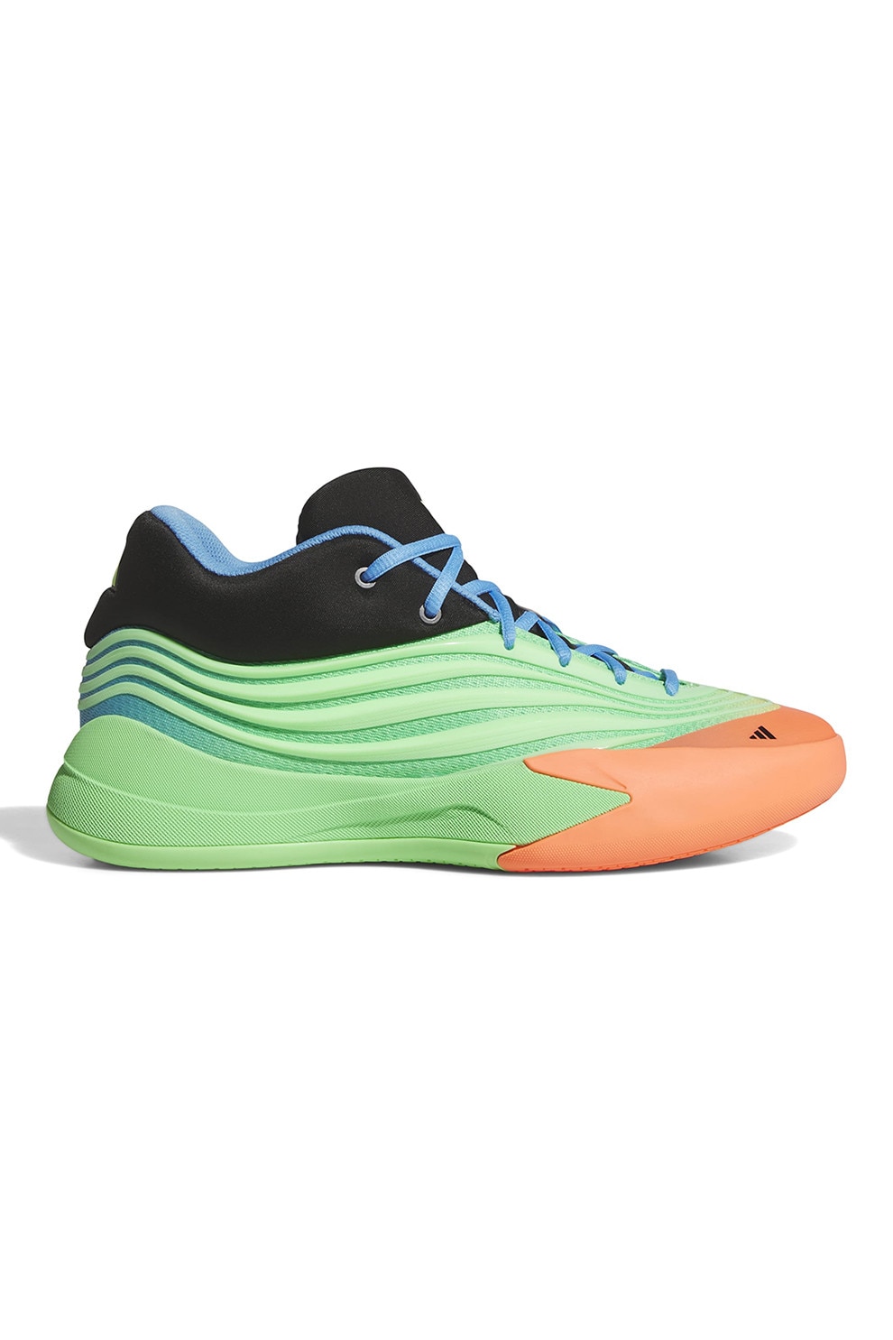 adidas Performance, Pantofi pentru baschet Dame X, Negru, Portocaliu pal, Verde menta, 8.5
