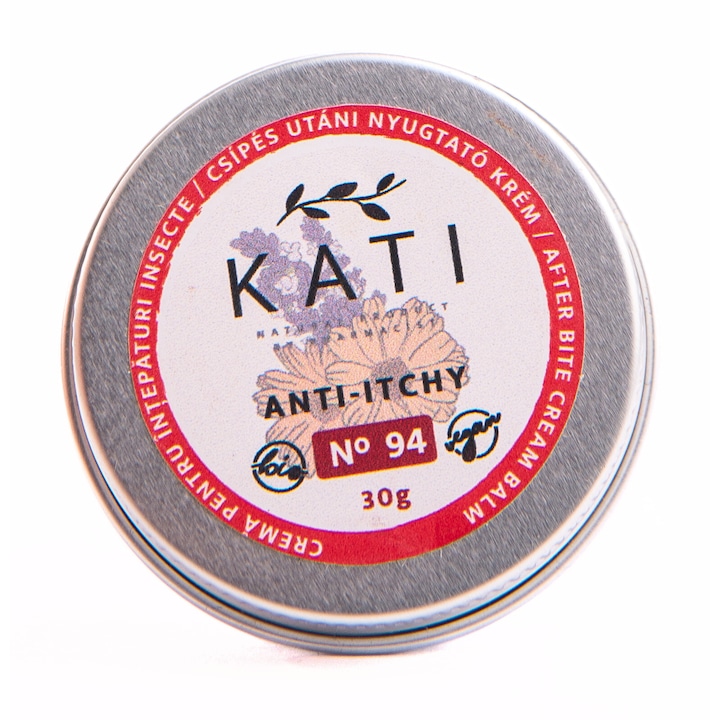 Rovarcsípés utáni nyugtató krém, 100% természetes, BIO, 30 g, KATI Naturals