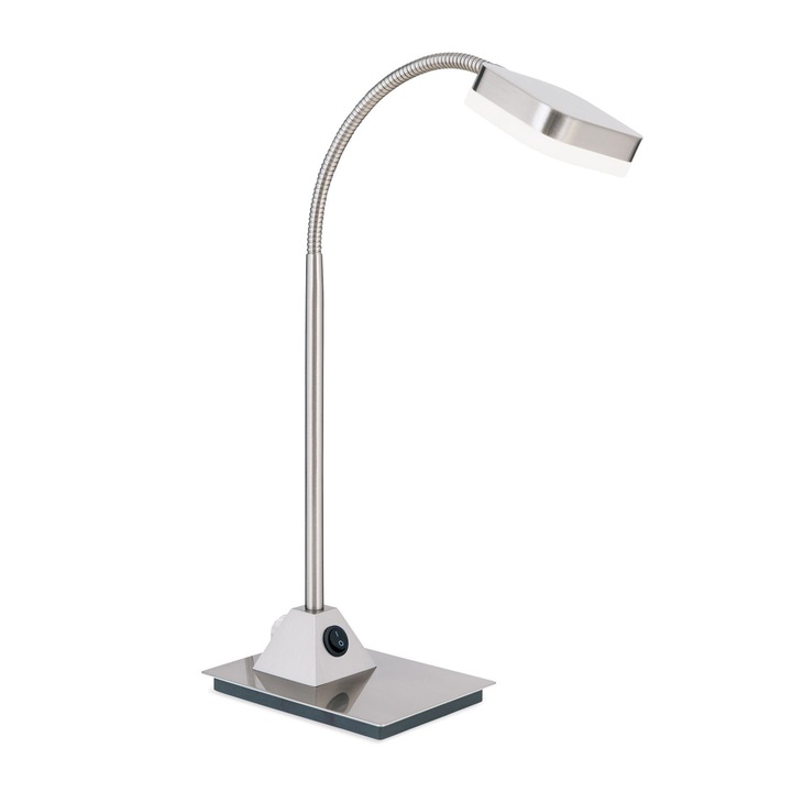 LED asztali lámpa STENO, 48cm, LED 5W/380lm/3000K acél szatén króm IP20 ORION