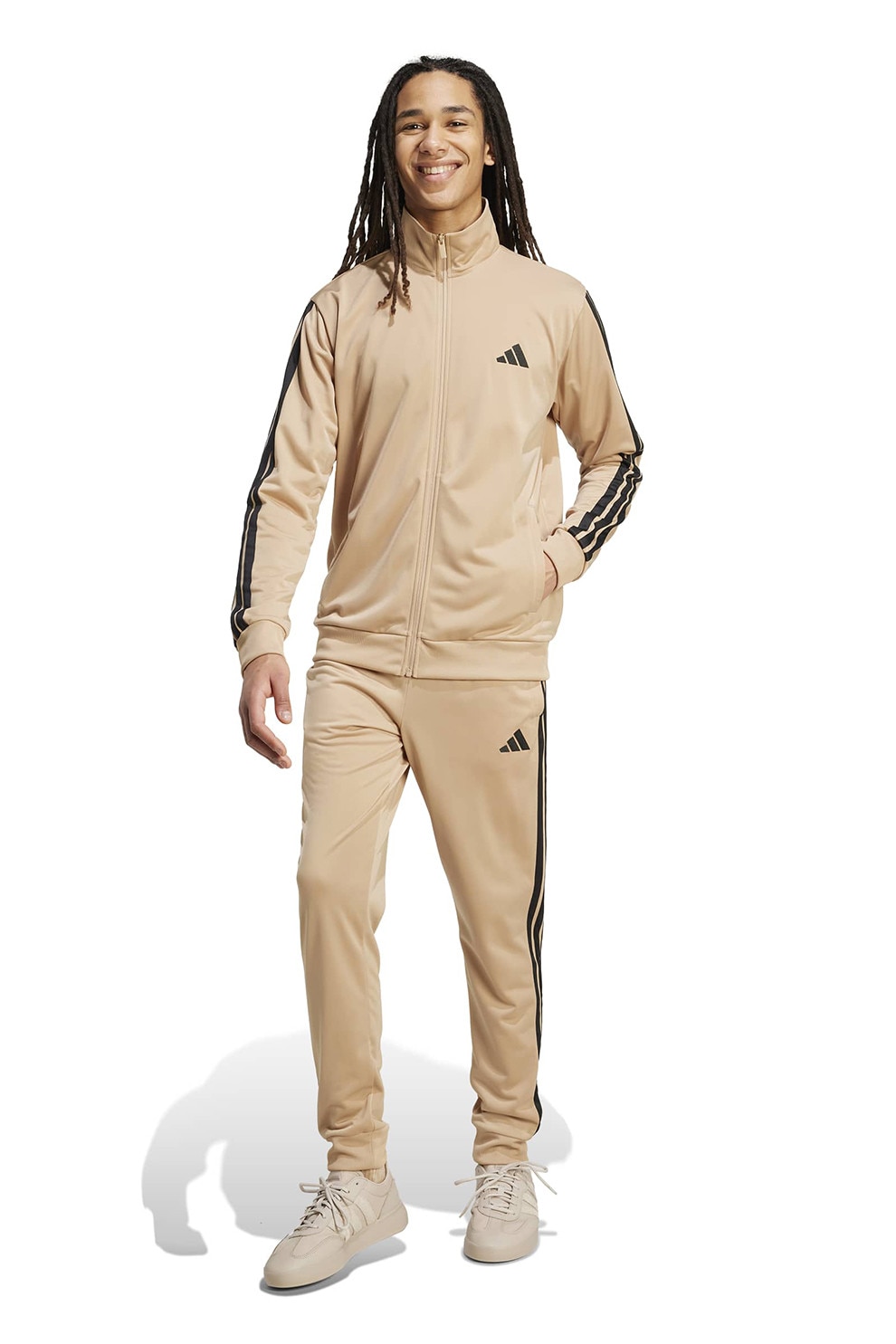 adidas Sportswear, Trening cu logo brodat, Maro camel, S - eMAG.ro