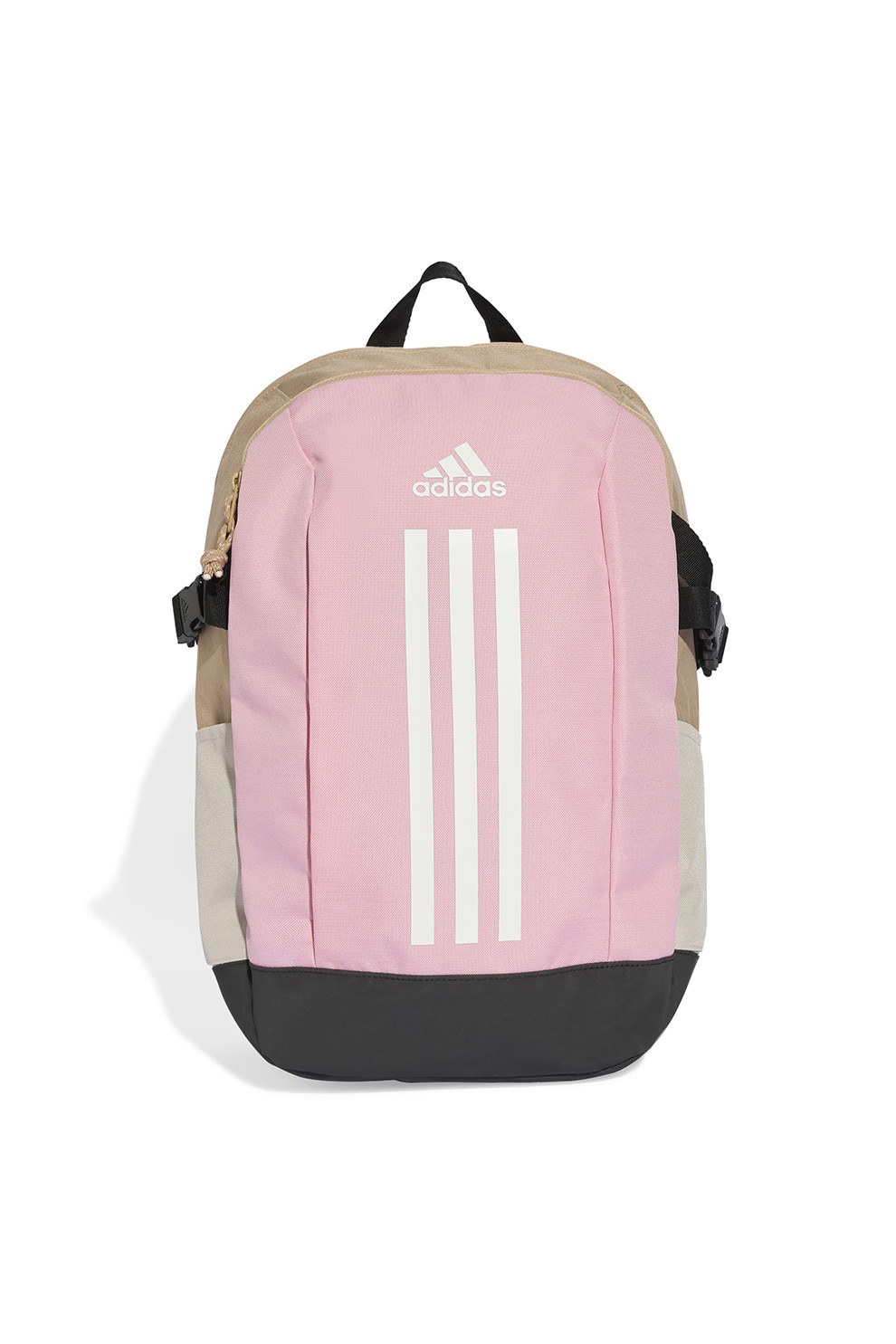 adidas Performance, Rucsac Power VII - 26.4 L, Alb, Roz somon, Maro nisip