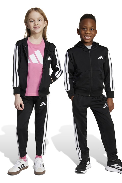 adidas Sportswear, Trening cu logo, Alb/Negru